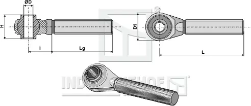 Oberlenkerspindel M36 x 3, 245 mm, Kat. 2 Knallerangebot