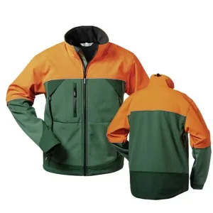 Heißes Angebot Softshelljacke Sanddorn, grün-orange, Gr. L