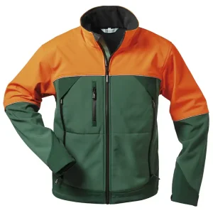 Softshelljacke Sanddorn, grün-orange, Gr. XL Sonderangebot