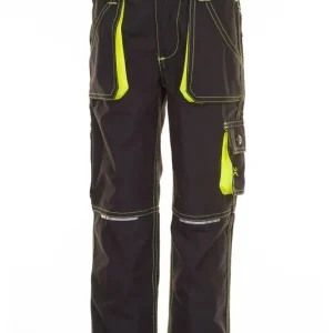 Top-Preis Kinder-Bundhose "Junior" anthrazit-gelb, Gr. 122/128