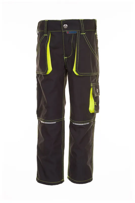Top-Preis Kinder-Bundhose "Junior" anthrazit-gelb, Gr. 122/128