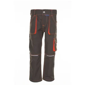Markenware Kinder-Bundhose "Junior" oliv-orange, Gr. 98/104