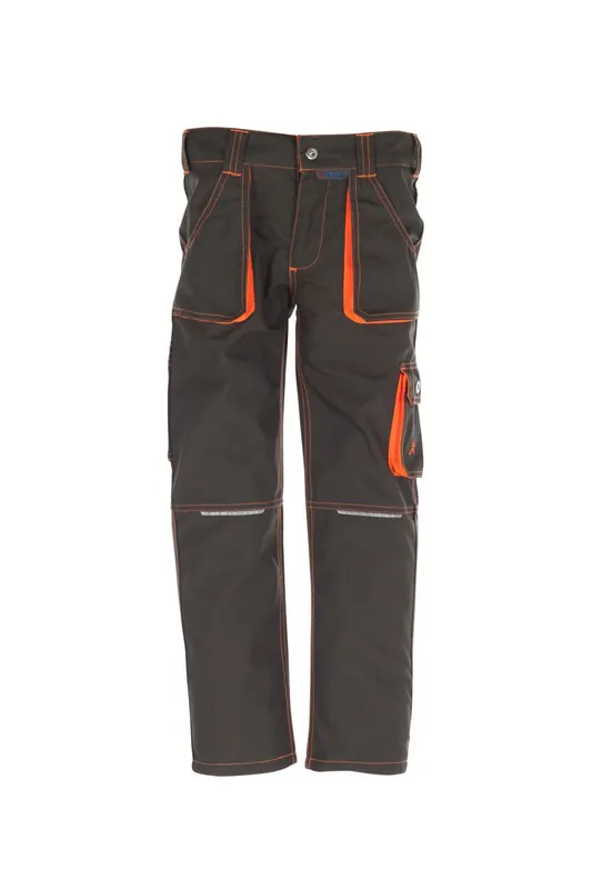 Neue Ware Kinder-Bundhose "Junior" oliv-orange, Gr. 134/140