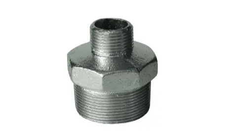 Fitting verzinkt, Doppelnippel 1" x 3/4", 2x AG, reduziert Geprüft
