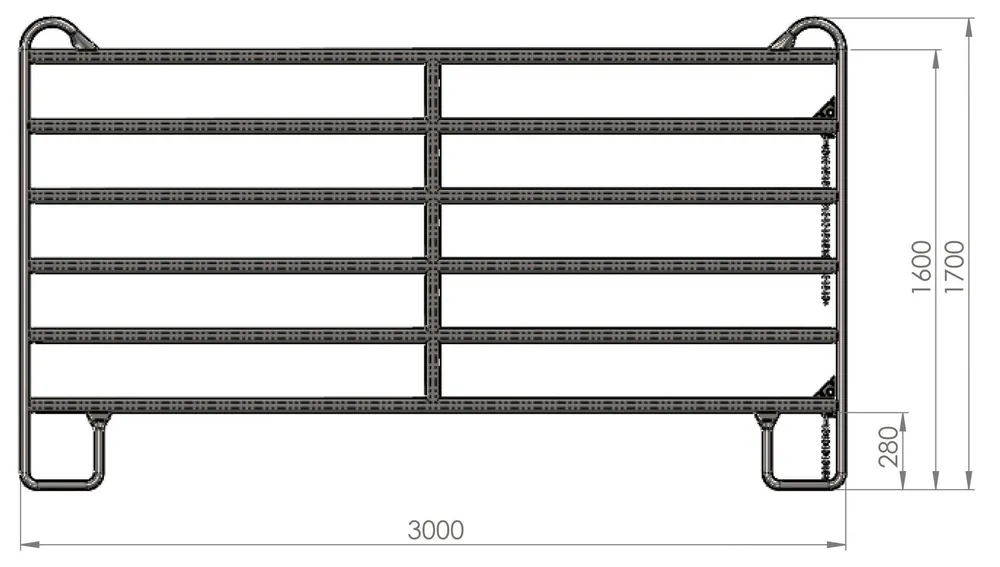 Nur Für Kurze Zeit Weidepanel, ohne Tor – 3,00 m lang