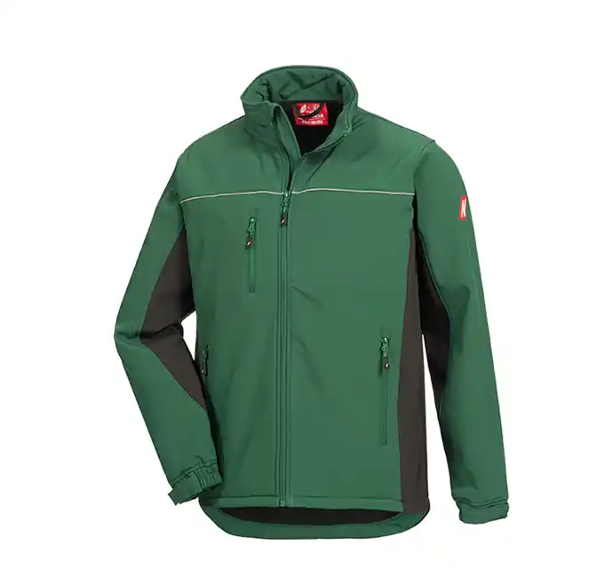 Geprüft Softshelljacke Motion Tex Light, Grün/Schwarz, Gr. M