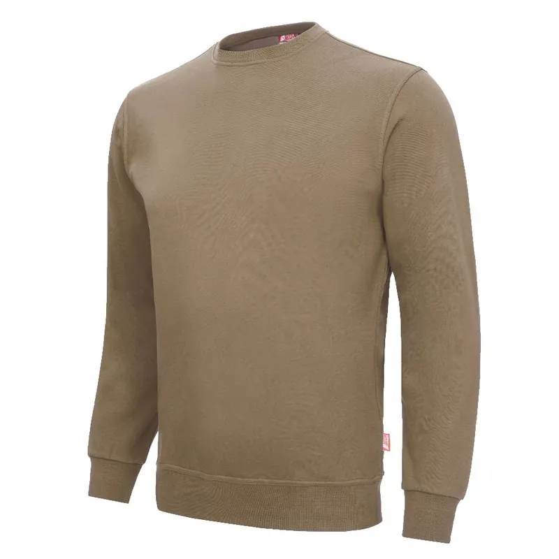 Sweatshirt / Pullover Motion Tex Light, Khaki, Gr. XL Neuheit