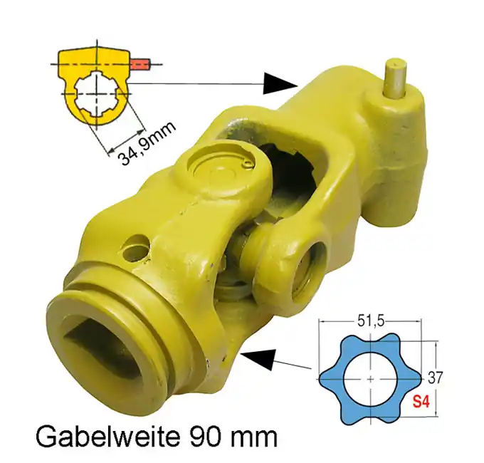 Benzi Kreuzgelenk T05, komplett p.f. Walterscheid Neue Kollektion