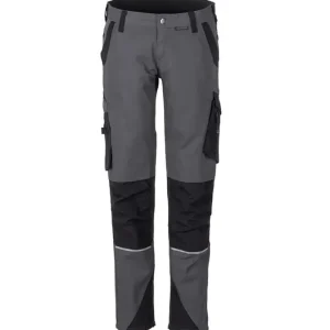 Sichere Zahlung Damen-Arbeitshose Norit, schiefer/schwarz, Gr. 38 (M)