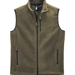Nur Heute Jagd-Fleeceweste Wellerbach, Oliv, Gr. 3XXL