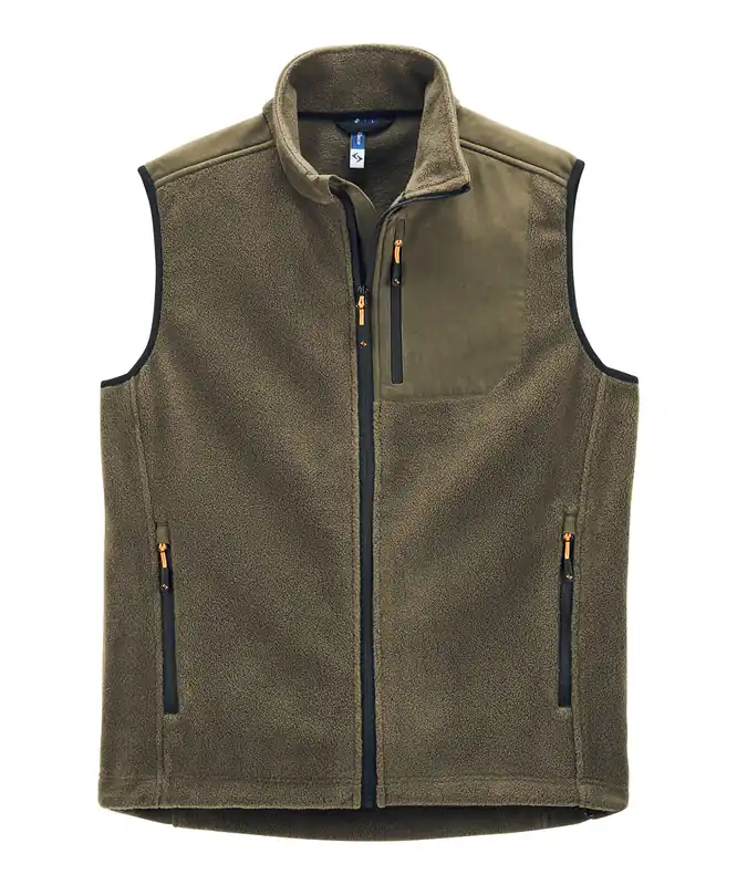 Nur Heute Jagd-Fleeceweste Wellerbach, Oliv, Gr. 3XXL