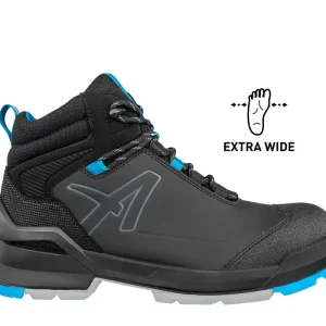 Ausverkauf Sicherheitsstiefel S3L Taraval Black/Blue XW Mid, schwarz-blau, Gr. 38