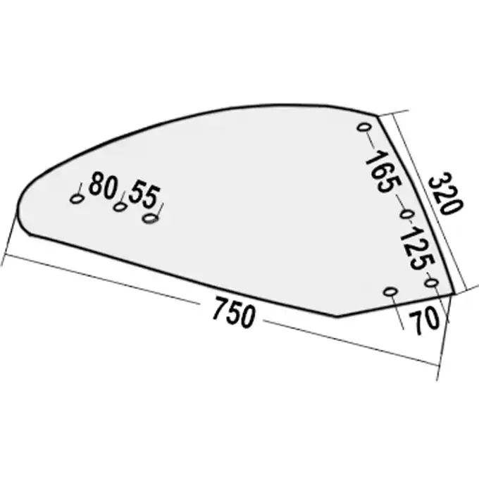 Bestseller Streichblech-Hinterteil p. f. Diverse HST1130-3, links