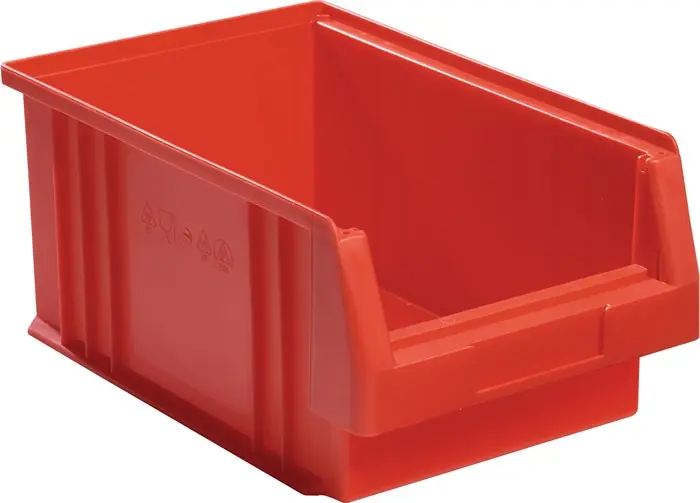 Sichtlagerkasten PLK L330xB213xH150mm PP rot LA-KA-PE VE: 10 Stück Schnäppchen