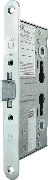Panik-Einsteckschloss 1009PPG Fkt.D rd 24/65/72/9mm DIN L/R Neuheit