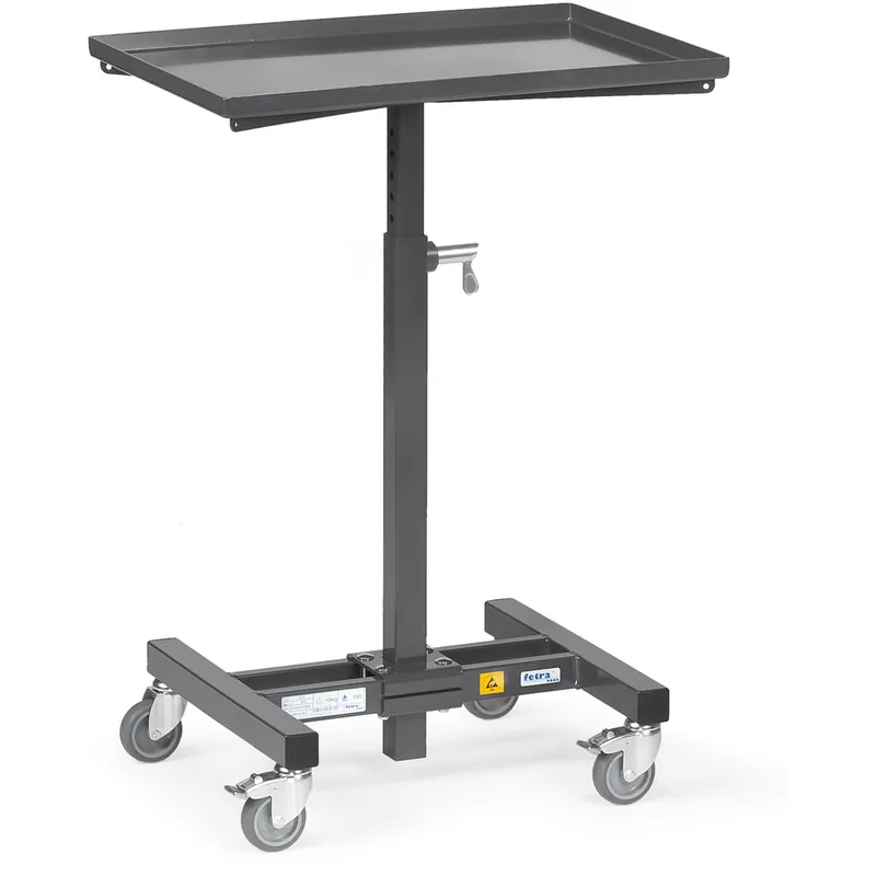 fetra ESD-Materialständer 150 kg höhenverstellbar in elektrisch leitfähiger Ausführung Preisreduziert