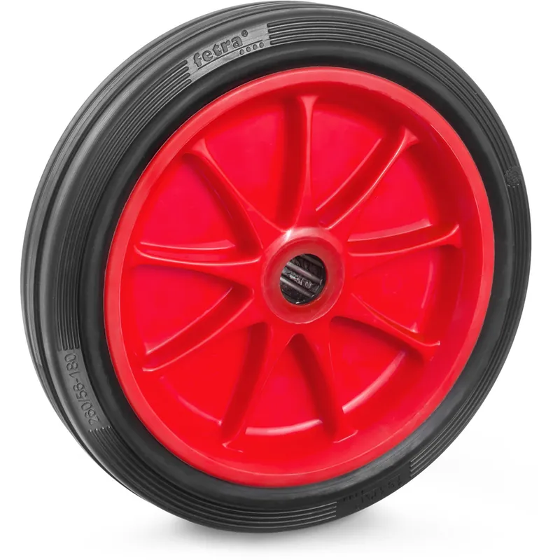 fetra Vollgummirad Tragkraft 300kg Radgröße 260x56mm Felge Stahlblech m.Rollenlager Begrenztes Angebot