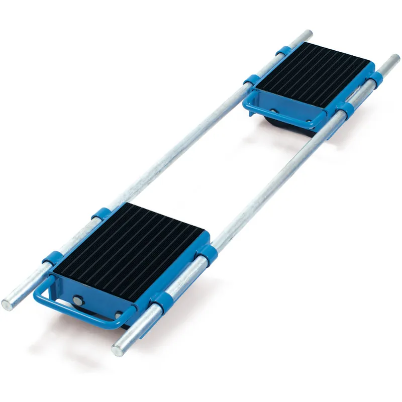fetra Fahrwerk pulverbeschichtet blau RAL 5007 verstellbar Tragfähigkeit 6 t Heißes Angebot