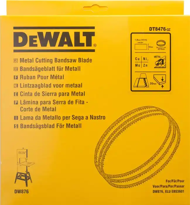 DeWalt Sägeblatt, 2215x12x0,6 mm 1,8 mm, für Säbelsäge, Markenprodukt