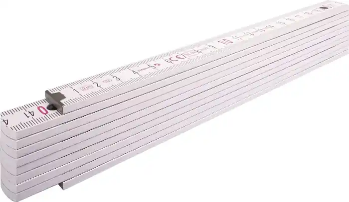 Gliedermaßstab 1407 L.2m B.1,70cm mm/cm EG III Buchenholz weiß STABILA Ausverkauf