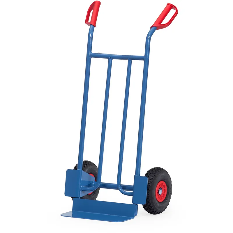 Aktuell fetra Stahlrohrkarre pulverbeschichtet blau/RAL 5007