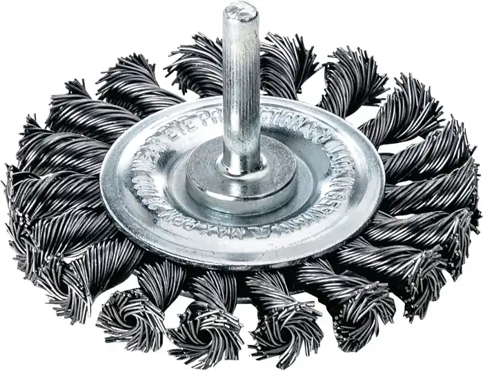 Garantierte Lieferung Rundbürste D.75mm Drahtstärke 0,5mm STA 12mm 25000min-¹ LESSMANN