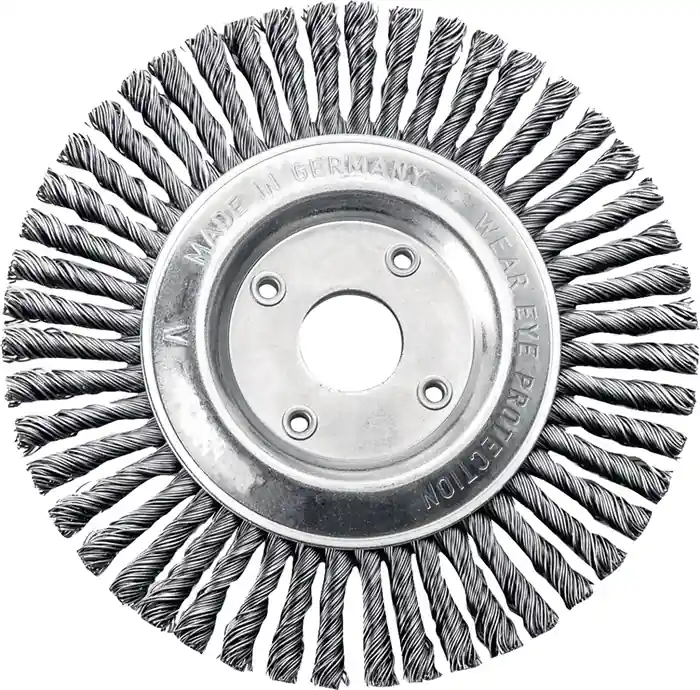 Nur Heute Rundbürste D.125mm Bohr.Drahtstärke 0,5mm STA 6mm 15000min-¹ LESSMANN