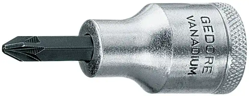Zertifiziert GEDORE 19 IKS PZD 3 Schraubendrehereinsatz 1/2" Kreuzschlitz PZ 3