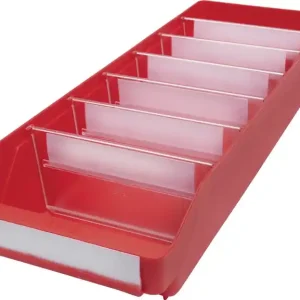 Regalkasten L500xB180xH95mm rot PP VE: 20 Stück Neue Ware