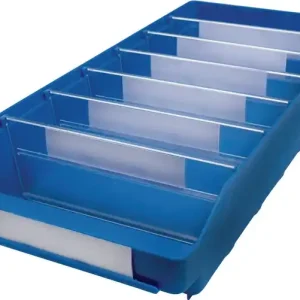 Regalkasten L500xB240xH95mm blau PP VE: 15 Stück Sichere Zahlung