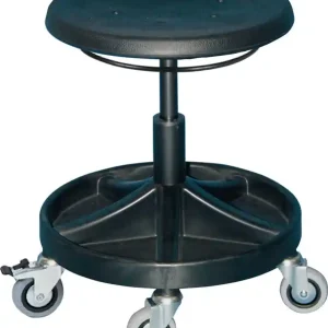 Günstig Drehhocker m.Rl.PU-Schaum schwarz Sitz-H.400-530mm LOTZ