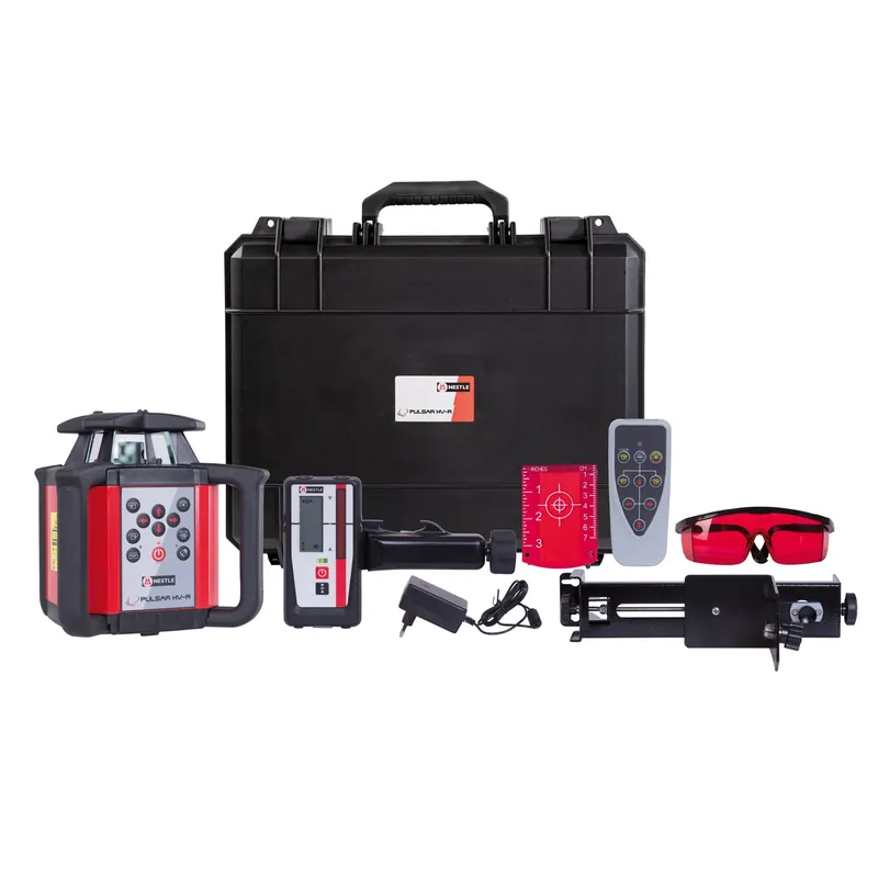 Nestle Pulsar HV-R + Set mit Kurbelstativ, Laserlatte und Laserempfänger PDRG60 Markenprodukt