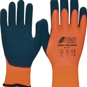 Kälteschutzhandschuh SOFT GRIP W Gr.8 orange/dunkelblau EN 388,EN 511 PSA II VE: 12 Paare Ausverkauf