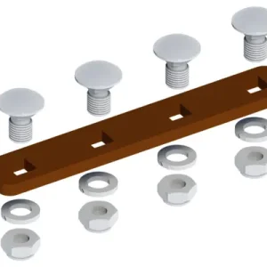 Layher Verbindungslasche RAL 8011 Nussbraun für Dachleitern Must-Have