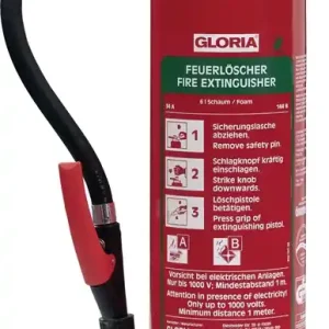 Neue Kollektion Schaumfeuerlöscher 6l Aufladegerät Brandkl.34 A 144 B m.Wandh.GLORIA