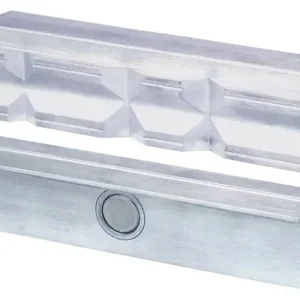 Ausverkauf Schraubstockschutzbacke Typ P f.Backen-B.125mm Prismen Alu.1Paar/VE HEUER