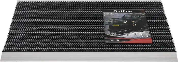 Jetzt Kaufen Fußmatte schwarz/schwarz PP/Alu L600xB900xS22mm