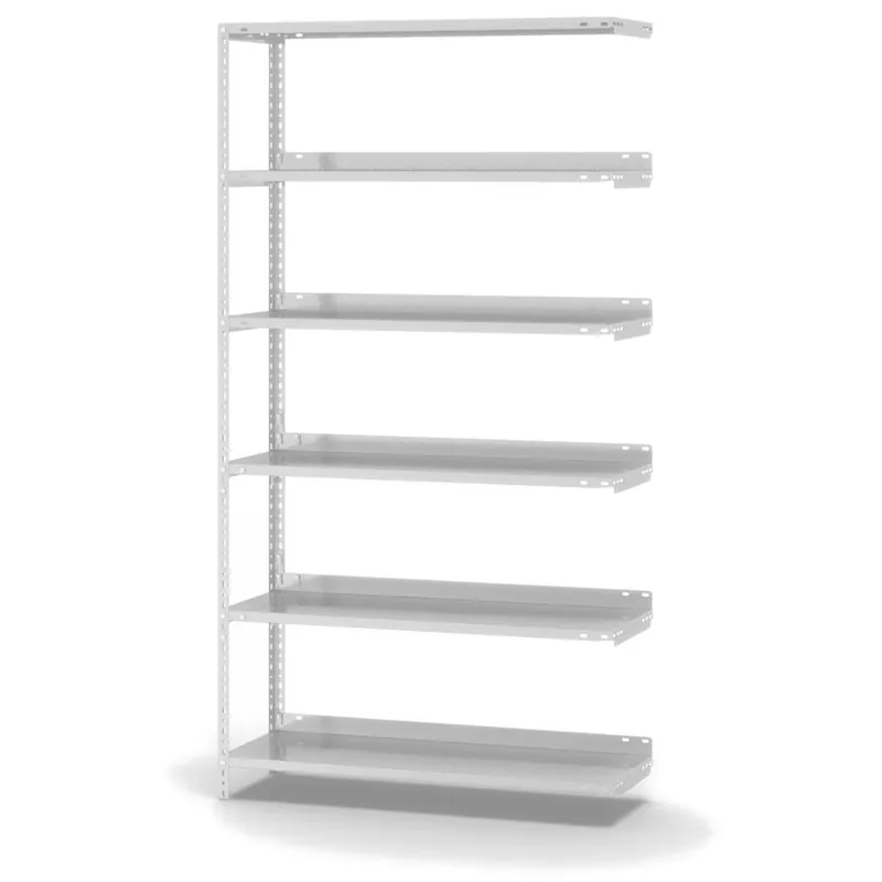 Sichere Zahlung hofe Akten-Anbauregal für Einseitige Nutzung - Schraubsystem WR - 1000 x 300 mm1850 mm Winkelpfosten und Böden RAL7035 lichtgrau