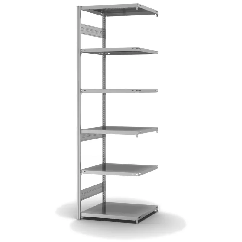 Versand Am Gleichen Tag hofe Anbau-Fachbodenregal für Beidseitige Nutzung - Stecksystem ORION PLUS - Fachlast 240 kg - H2500 B750 T600 mm - Verzinkt