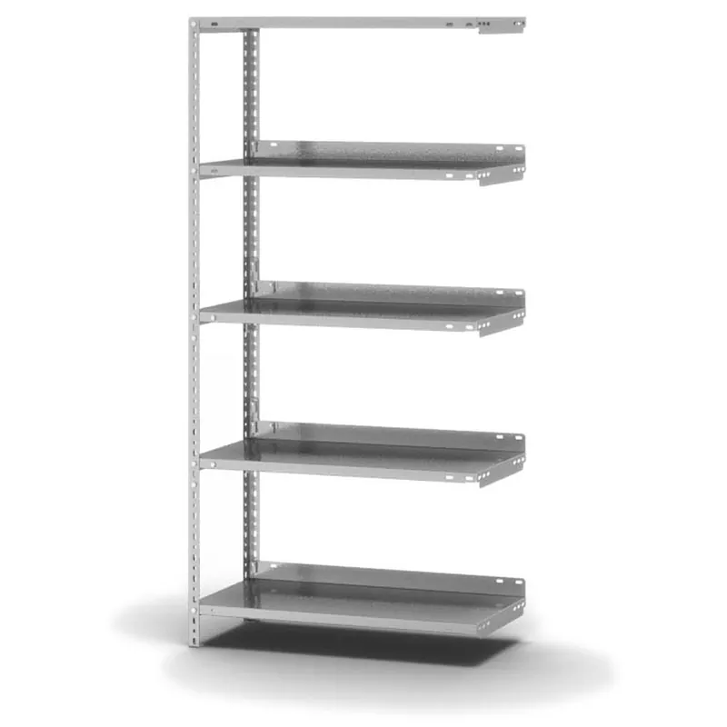 hofe Akten-Anbauregal für Einseitige Nutzung - Schraubsystem WR - 750 x 300 mm 1500 mm Winkelpfosten und Böden verzinkt Top-Angebot