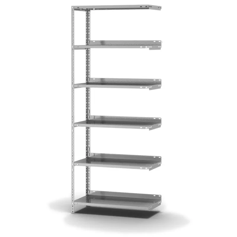 Preis Gesenkt hofe Akten-Anbauregal für Einseitige Nutzung - Schraubsystem WR - 750 x 300 mm1850 mm Winkelpfosten und Böden verzinkt