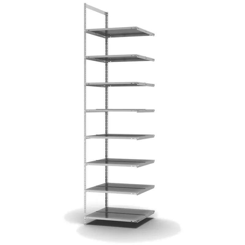 Jetzt Bestellen hofe Akten-Anbauregal für Zweiseitige Nutzung - Schraubsystem WR - 750 x 600 mm2900 mm Winkelpfosten und Böden verzinkt