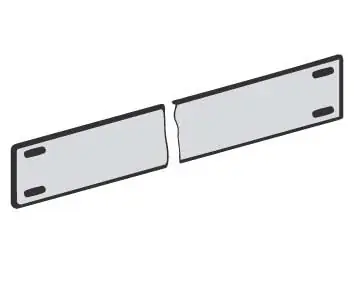 Bestseller hofe Seitenblech 600 x 50 mm (TxH) - Verzinkt
