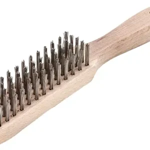 Versand Am Gleichen Tag Handbürste L.290mm 0,35mm Stahldraht Besatz-L.140mm 5-reihig 12 LESSMANN