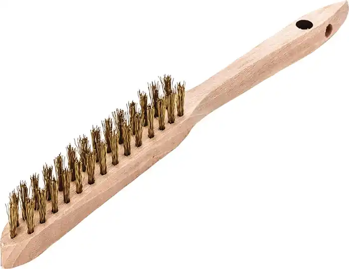 Sale Handbürste L.290mm 0,35mm Messingdraht Besatz-L.140mm 2rhg.12 LESSMANN