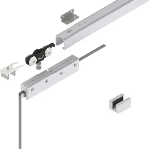 Neue Kollektion Schiebetürsystem 73 80kg 1700mm EV 1 elox.GLT 8/10mm Kompletts.