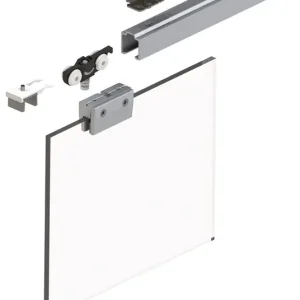Direktkauf Schiebetürsystem 73 50kg 1300mm EV1 elox.500-700mm Dm.Kompletts.