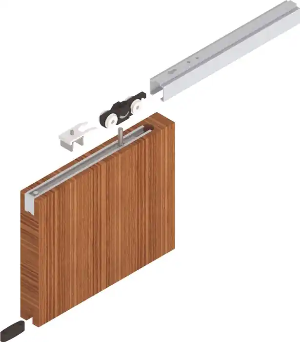Nur Heute Schiebetürsystem 73 ME-A 1300mm EV1 elox.500-700mm Dm.