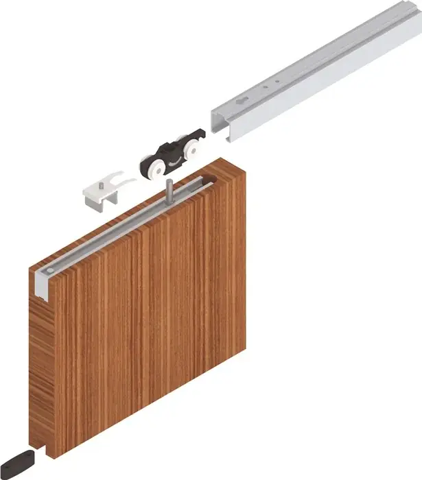 Rabatt Schiebetürsystem 73 ME-A 2500mm EV1 elox.1110 -1300mm Dm.
