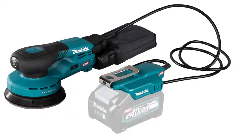 Schnäppchen Makita Akku-Exzenterschleifer 40V max. / 125 mm ø (ohne Ladegerät und Akkus)